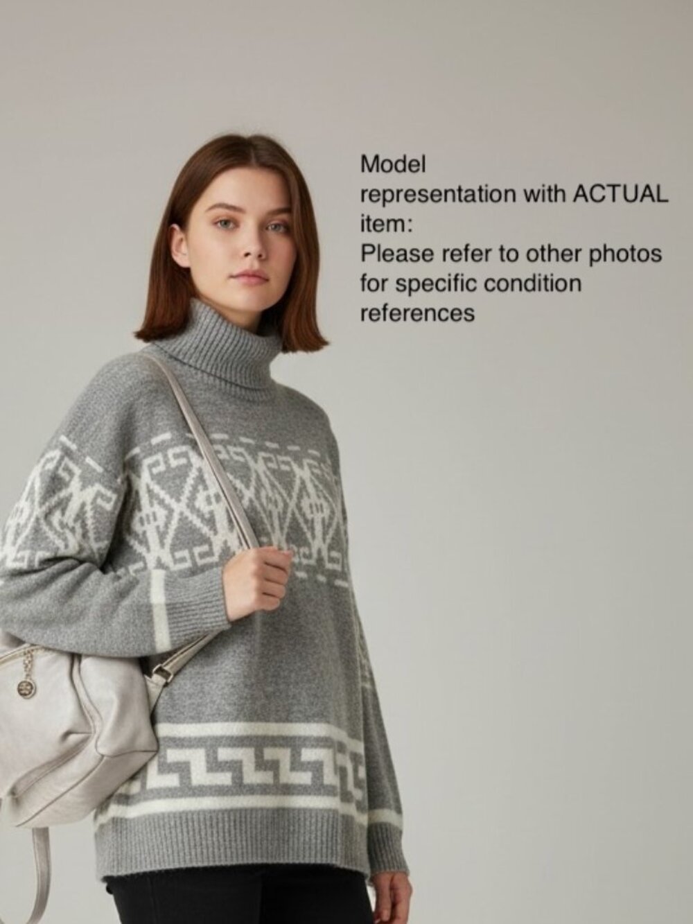 CeCe Fair Isle Turtleneck Sweater